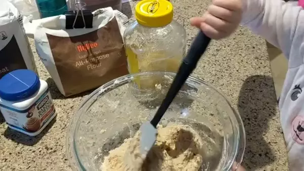 Mix with spatula